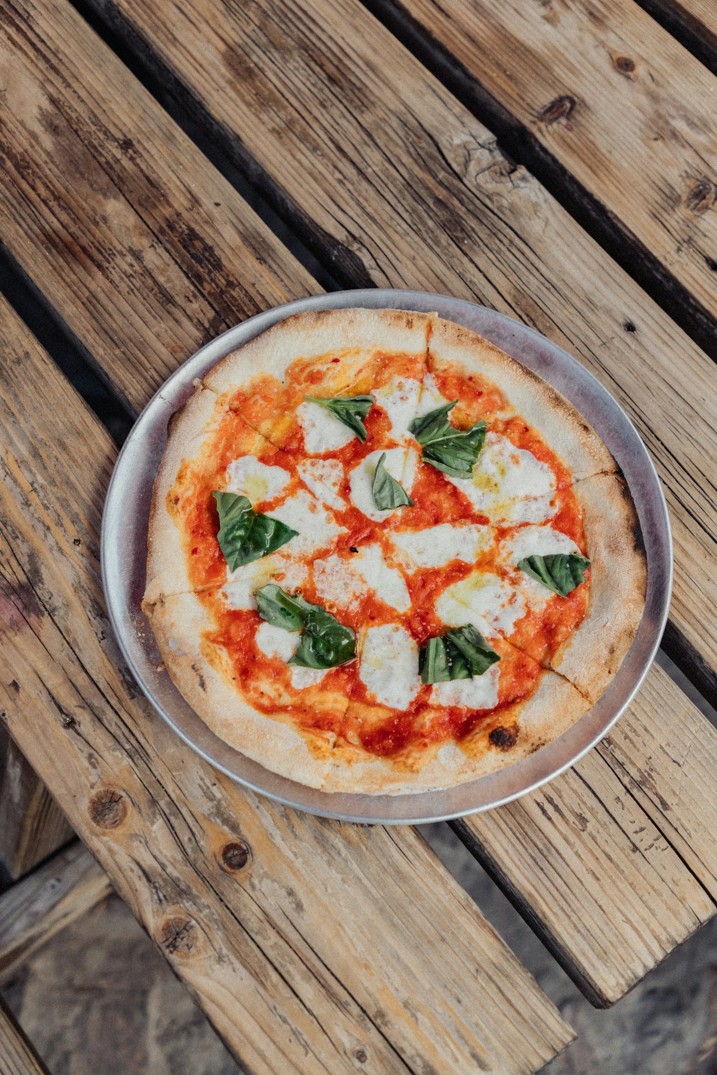 Inside the pizzeria